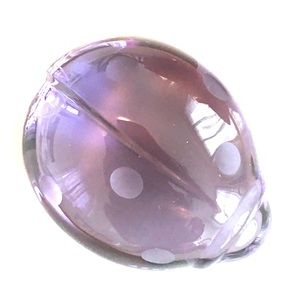 Amethyst Baccarat Crystal Ladybug